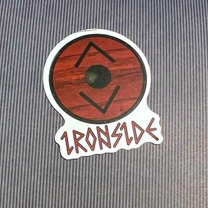 Iron Side Old Norse God Masculine Warrior Celtic Art Single Sticker